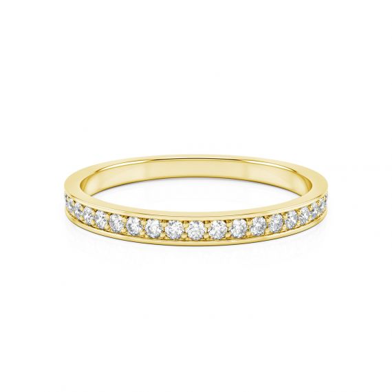 Alliance Femme Originale Or Jaune 18 cts Diamants Astride 1