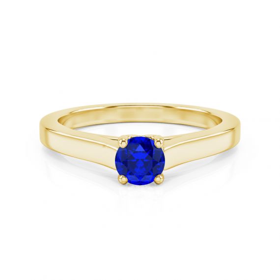 Bague Passion en Or Jaune 18 cts, Saphir 1