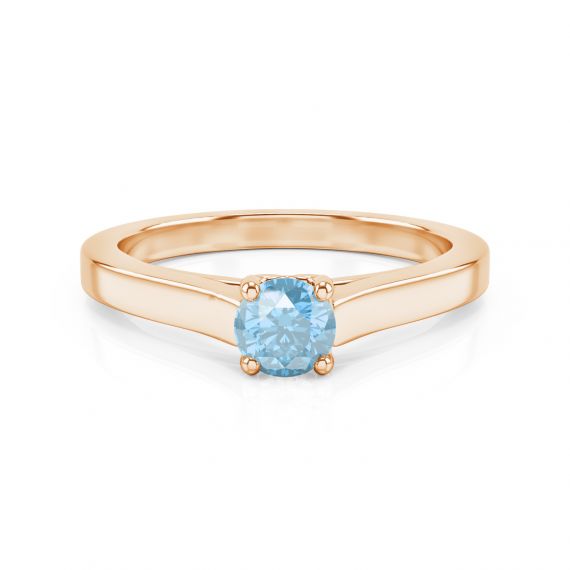 Bague Passion en Or Rose 18 cts, Topaze 1