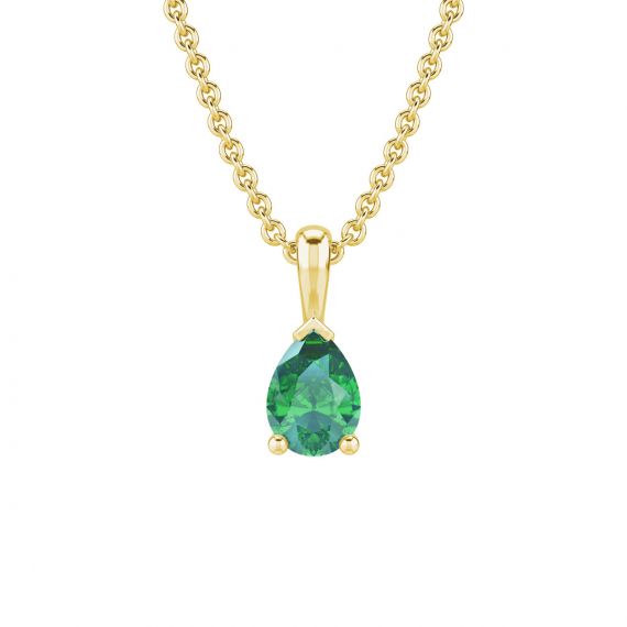 Pendentif Goutte en Or Jaune 18 cts