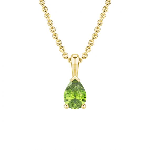 Pendentif Goutte en Or Jaune 18 cts